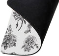 IBILIU Mouse Pad White Roses,Butterfly Flower Floral Rectangle Mousepad Non-Slip Rubber Base Computer Mouse Pad for Laptop, Office, Home - 9.5 X