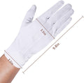 JISEN Men Police Formal Tuxedo Honor Guard Parade Nylon Cotton Gloves 26cm One Size Touchscreen