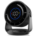 Desk Fan, Turbo Table Fan for Bedroom, 100-Speed Digital Display, Low Noise, 105° Adjustable Tilt, 7.5-inch, Rechargeable Battery, Wall-Mouted