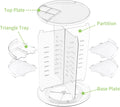 COYAHO 360 Rotating Makeup Organizer, Spinning Countertop, Cosmetic Holder Shelf, Make up Organizers and Storage for Bedroom, Transparent