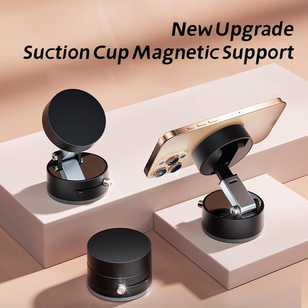 Vacuum Magnetic Phone Holder Updated Suction Cup Phone Mount Foldable Multi-Scenario Application 360° Adjustable Magnetic Phone Holder for