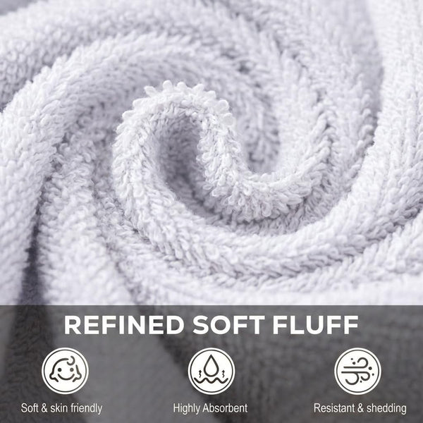 Utopia Towels 24 Pack Washcloths, 12x12 in, 100% Cotton, White White 24