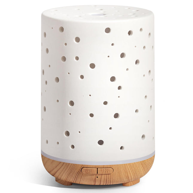 Innogear Essential Oil Diffuser, 150Ml Ceramic Ultrasonic Air Humidifier Cool Mi