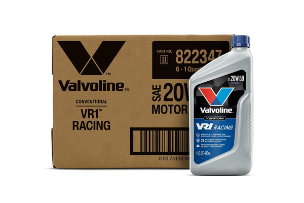 Valvoline VR1 Racing SAE 20W-50 Motor Oil 1 QT, Case of 6 VR1 1 QT, Case of 6 20W-50