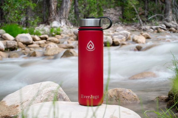 Water Bottle - 32 Oz, Wide Mouth, Premium Stainless Steel Lid/Bottle, Double Walled Vacuum Insulated, Thermo Mug, Metal Flask, Leak Proof,