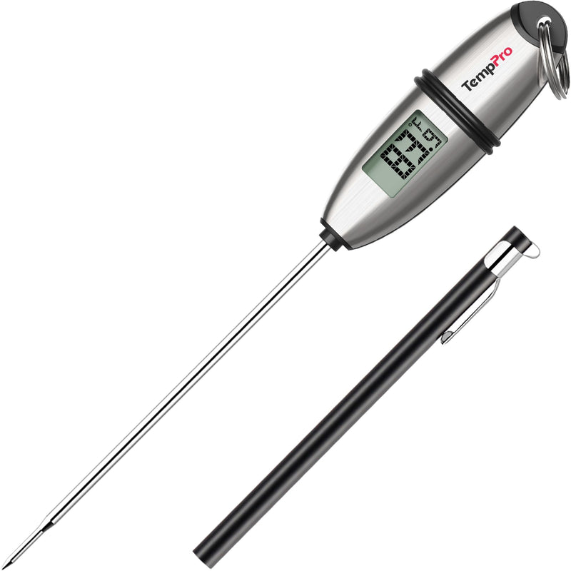 Thermopro TP02S Digital Food Thermometer for Cooking Bread Baking Sourdough Liquids, Meat Thermometer Digital with Super Long Probe for Grill