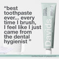 Davids Fluoride Free Toothpaste, Teeth Whitening, Antiplaque, SLS (Sulfate) Free, Promotes Enamel Health, Mouth & Gum Detox, EWG Verified,