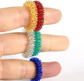 5Pcs Multicolor Finger Massage Rings Prickly Sensory Acupressure Ring, Color Professional Processed，Manual Massage Balls，Exercise One's Fingers