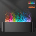 Colorful Flame Fire Diffuser Humidifier, Ultra-Quiet Aroma Essential Oils Aromatherapy Diffusers for Large Room, Bedroom, Office (Timeable,