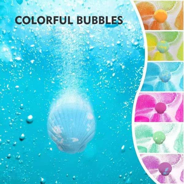 Bath Bombs for Kids with Toys Inside for Girls Boys - 10 Handmade Bubble Bath Fizzies Bomb with Surprise Sea Animals Toys, Easter Birthday