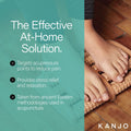Kanjo FSA HSA Eligible Acupressure Foot Pain Relief Multi-Roller - Wooden Dual Foot Roller - Relieves Plantar Fasciitis, Heel & Arch Pain -