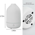 Oil Diffuser,100ML Mini Aromatherapy with USB Cable & Adapter, 7 Colors Lights Mode Waterless Auto Off for Car Home Office Room (USB Power) White