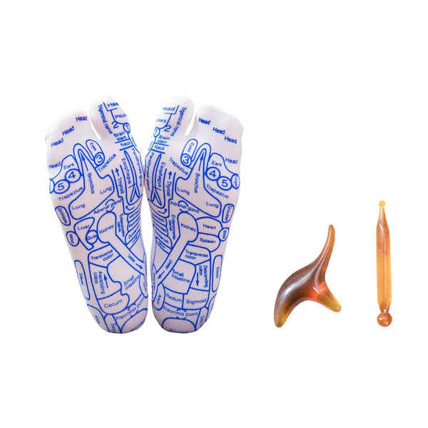 Broman Reflexology Socks with Trigger Point Massage Tool, Foot Pain Relief Remedy for Foot Massage,Women's Size WomenSize
