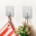DGYB 20 Pcs Silver Adhesive Hooks for Hanging 22lb Self Adhesive Wall Hooks Heavy Duty Waterproof Sticky Hook for Shower Home Bathroom Kitchen