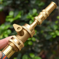 PLG Heavy Duty Brass Adjustable Twist Hose Sprayer Nozzle, 2 Pack Set A