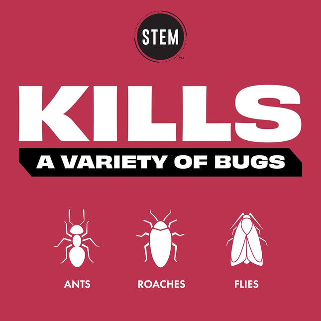 STEM Kills Ants, Roaches and Flies: Plant-Based Active Ingredient Bug Spray, Bot