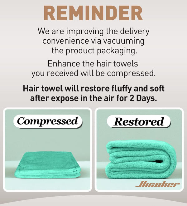 Hicober Microfiber Hair Towel Wrap for Women, Green Purple Grey, 3-Pack Purple,green,grey Large