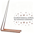 Spirit Hunter 99.9% Copper Dowsing Rod- 2PCS Divining Rods with Bag - Detect Gold, Water, Ghost Hunting etc.
