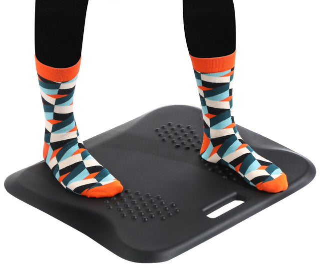 Standing Desk Mat, YESMET anti Fatigue Mat with Massage Points, Not-Flat Comfort Standing Mat for Standing Desk, Portabl