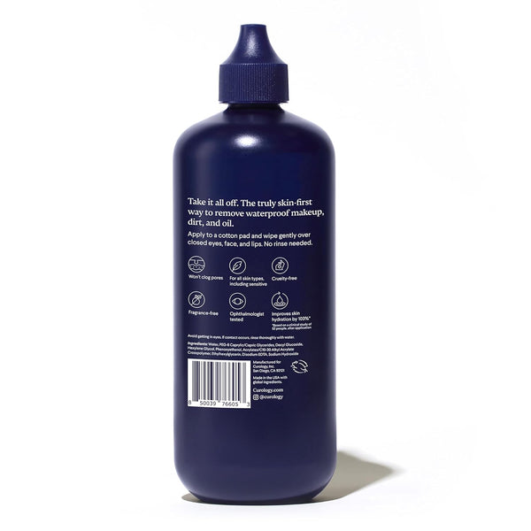 Curology Micellar Water Makeup Remover, Waterproof Eye and Face Make up Cleansing Water, Gentle and Hydrating, Silky Gel-Water Concentrate, 8.5 Fl Oz