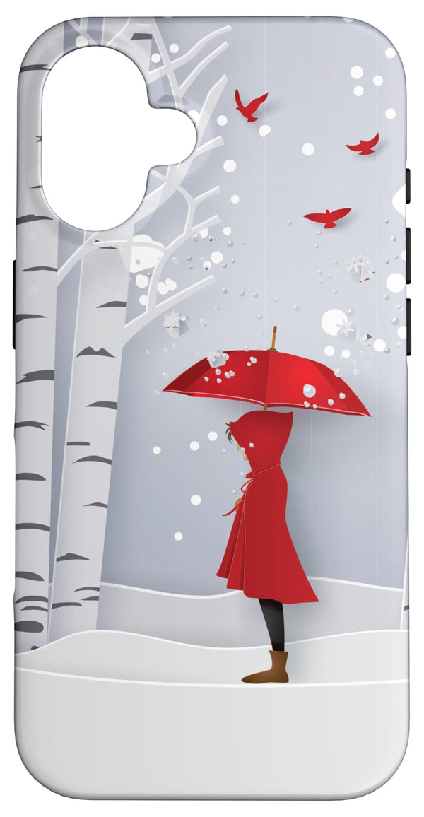 Winter Theme Forest Nature Snow Teen Girls Women Case for iPhone 16