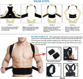 Thoracic Back Brace Posture Corrector - Magnetic Support for Neck Shoulder Upper and Lower Back Pain Relief - Perfect Posture Brace for Cervical