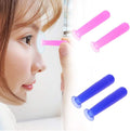 Jowxsx 2Pcs Blue Handy Silicone Contact Lenses Small Suction Cups Stick RGP Inserter Remover Contact Lens Cases Accessories for Health and Household