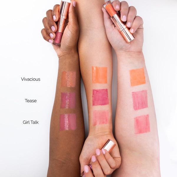 Kandi Koated Lacquer Illuminating Lip Cream [Tease] Creamy Lip Gloss | Natural Colors, Moisturizing Lip Lacquer, Paraben-Free, Cruelty-Free |