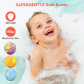 Bath Bombs for Kids with Toys inside for Girls Boys - 12 Set Surprise Bubble Bath Fizzies, Colorful Handmade Kids Safe and Gentle Spa Bath Fizz