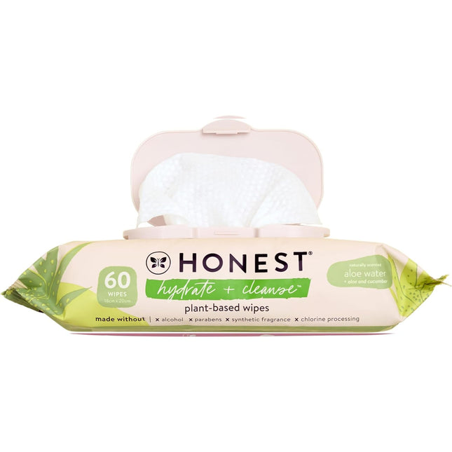 The Honest Company Hydrate + Cleanse Naturally Scented Wipes | Cleansing Multi-T