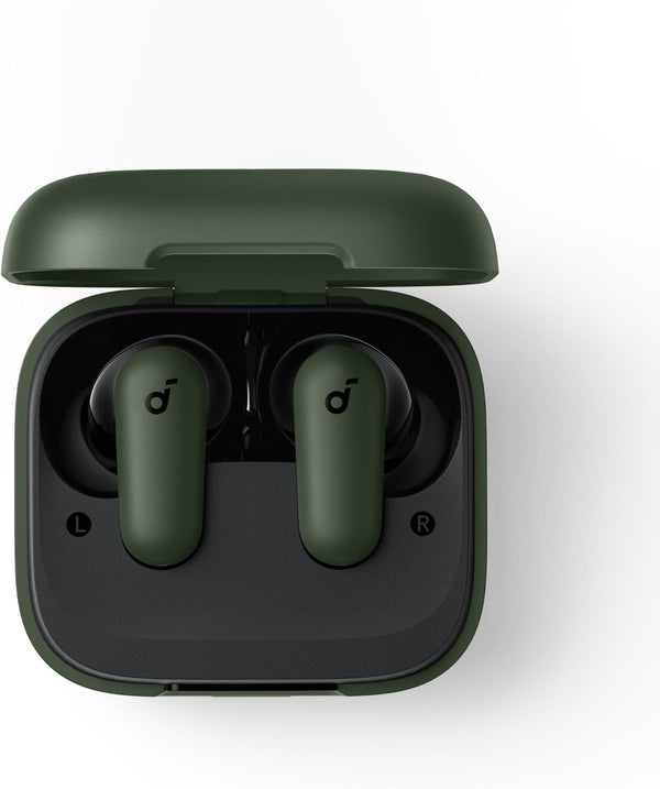 Soundcore P30I by Anker Noise Cancelling Earbuds, Strong and Smart Noise Cancelling, Powerful Bass, 45H Playtime, 2-In-1 Case and Phone Stand,