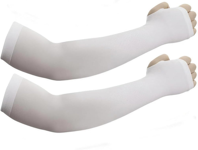 Sun Protection Arm Sleeves with Thumb Holes for Men Women,Cooling Compression UV Arm Cover,Outdoor Sports Sleeve Arm