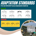 10x10 Pop Up Canopy Tent Sidewalls - Straight Leg Compatible, 300D Waterproof Polyester with 99% UV Protection, 3 Piece Khaik Wall Set Fit 10x10