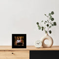 3x3 Picture Frame Black for Tabletop or Wall Hanging, Strudy and Lightweight 3 x 3 Frame, Wall Gallery Photo Frame with Shatter Resistant