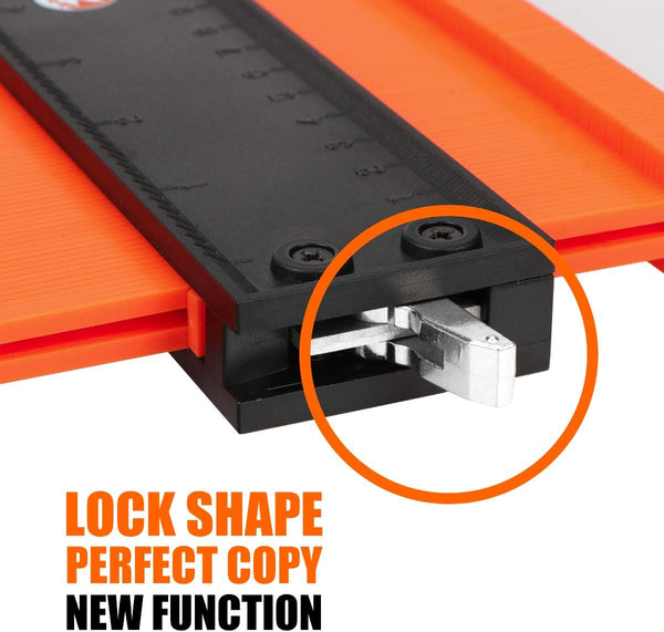 Saker Contour Gauge (5 Inch Lock) Profile Tool- Adjustable Lock-Precisely Copy Irregular Shape Duplicator -Irregular Welding Woodworking Tracing -