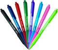 BIC Soft Feel Fashion Retractable Ball Point Pen Medium, Assorted, 12 Pack 12 Count (Pack of 1)