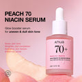 Anua Peach 70 Niacinamide Serum, Daily Glow Serum For Face, Skin Tone & Dullness Care with Vitamin B12, Lightweight, Hydrating For Glass Skin