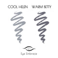 Eye Embrace Light Gray Eyebrow Pencils: Warm Betty & Cool Helen 2 Pack Bundle - Waterproof, Double-Ended Automatic Angled Tip & Spoolie Brush,