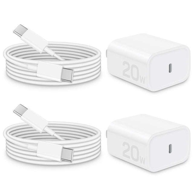 I Phone 16 15 Charger Fast Charging - 20W PD Fast Charger Block with 6Ft USB C Cable for I Phone 16/15 Series, I Pad Pro