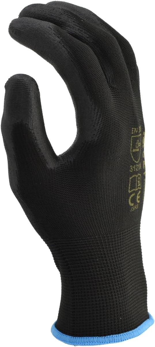 G & F Work Gloves for Men, Lightweight Grip, Polyurethane Coated, Touchscreen Compatible, Flexible & Breathable, Durable Construction, Ideal for