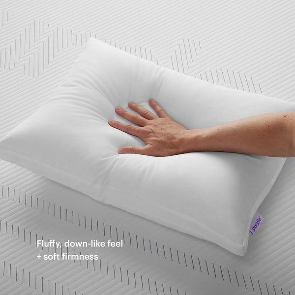 Purple Cloud Pillow, King Size, Plush Down-Alternative Neck Pillow | Side, Back, Stomach Sleepers, Soft Moldable Feel, Hypoallergenic Gel Fiber