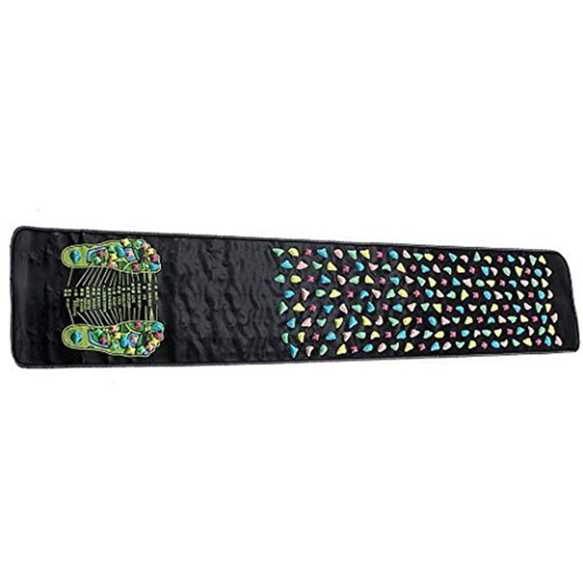 Joyzan Foot Massage Mat, Reflexology Leg Pain Walk Stone Road Acupoint anti Slip