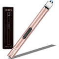 REIDEA Candle Lighter Rose Gold, Long USB Rechargeable Electronic Arc Windproof Flameless Lighter - A Must Have Gadget for Home Kitchen BBQ