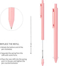 WY WENYUAN 12-Pcs Ballpoint Pens, Comfortable Writing, Pastel Retractable Pretty Journaling, Black Ink Medium Point 1.0 Mm Gift, Cute Office