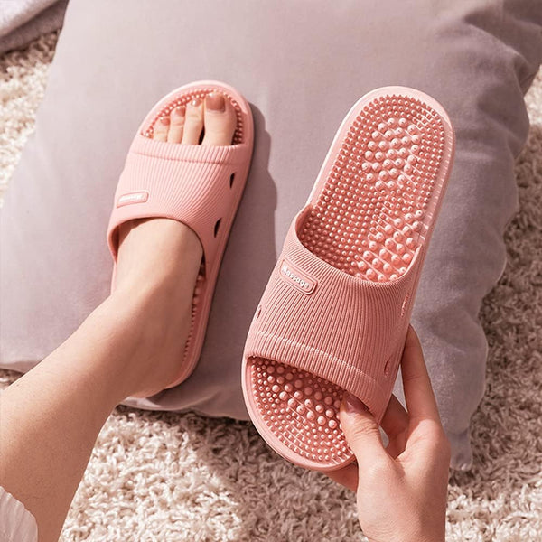 Acupressure Massage Slippers for Plantar Fasciitis for Women Acupuncture Slippers Arthritis Neuropathy Pain Relief Non-Slip Massage Sandals Womens