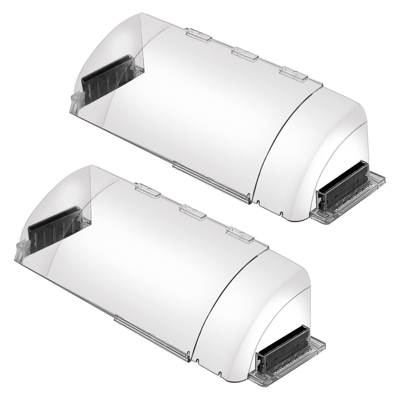 2 Pack Air Vent Deflector, Adjustable Magnetic Heat Deflector for Vents | 8.5"–15" Adjustable,Magnetic Installation,Fits Floor,Wall & Ceiling