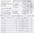 Easy Read Register 12 Check registers for Personal Checkbook - Checkbook Ledger Transaction Registers Log for Personal or Business Bank Checking