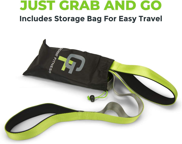 Gradient Fitness Stretching Strap for Physical Therapy, 12 Multi-Loop Stretch Strap 1.5" W x 8' L, Neoprene Handles, Physical Therapy Equipment,