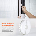 26 Feet Silicone Seal Strip,Door Weather Stripping Door Seal Strip Window Seal Silicone Sealing Tape for Door Draft Stopper Adhesive Tape (White,