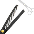 Professional Home Hair Cutting Kit Home Haircutting Scissors Barber/Salon/Home Thinning Shears Kit with Comb and Case Black Cape for Men Women